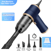 4-in-1 Wireless Handheld Car Vacuum & Air Blower – Brushless 15,000 Pa | Blue | Cordless