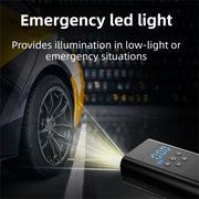 Smart Wireless Tyre Inflator – 150PSI, Auto-Stop, LCD Display | Glove Box Ready