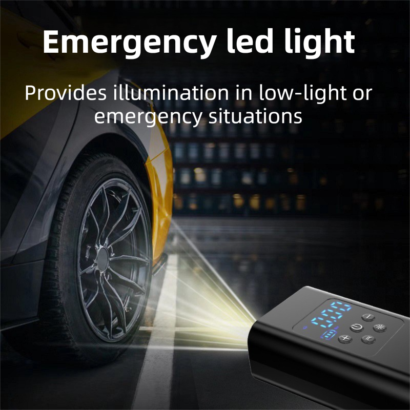 Smart Wireless Tyre Inflator – 150PSI, Auto-Stop, LCD Display | Glove Box Ready