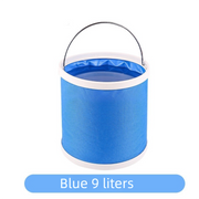 11-Piece Car Wash & Detailing Kit – 9L Collapsible Bucket, Microfibre Towels, Brushes & Mitts | Blue