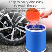 11-Piece Car Wash & Detailing Kit – 9L Collapsible Bucket, Microfibre Towels, Brushes & Mitts | Blue