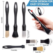 Car Detailing Brush Set 5-Piece | Soft Bristle Interior Brushes for Dashboard, Air Vents & Wheels
