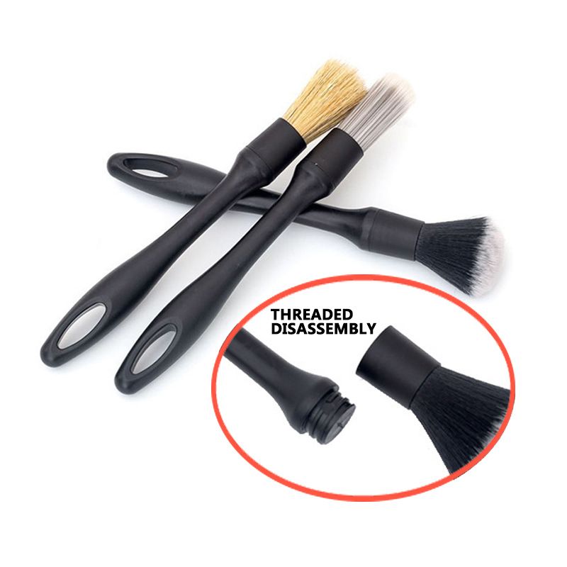 Car Detailing Brush Set 5-Piece | Soft Bristle Interior Brushes for Dashboard, Air Vents & Wheels