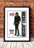 Michael Jackson ‘Bad’ Australian Tour Poster 1987 - Framed A3