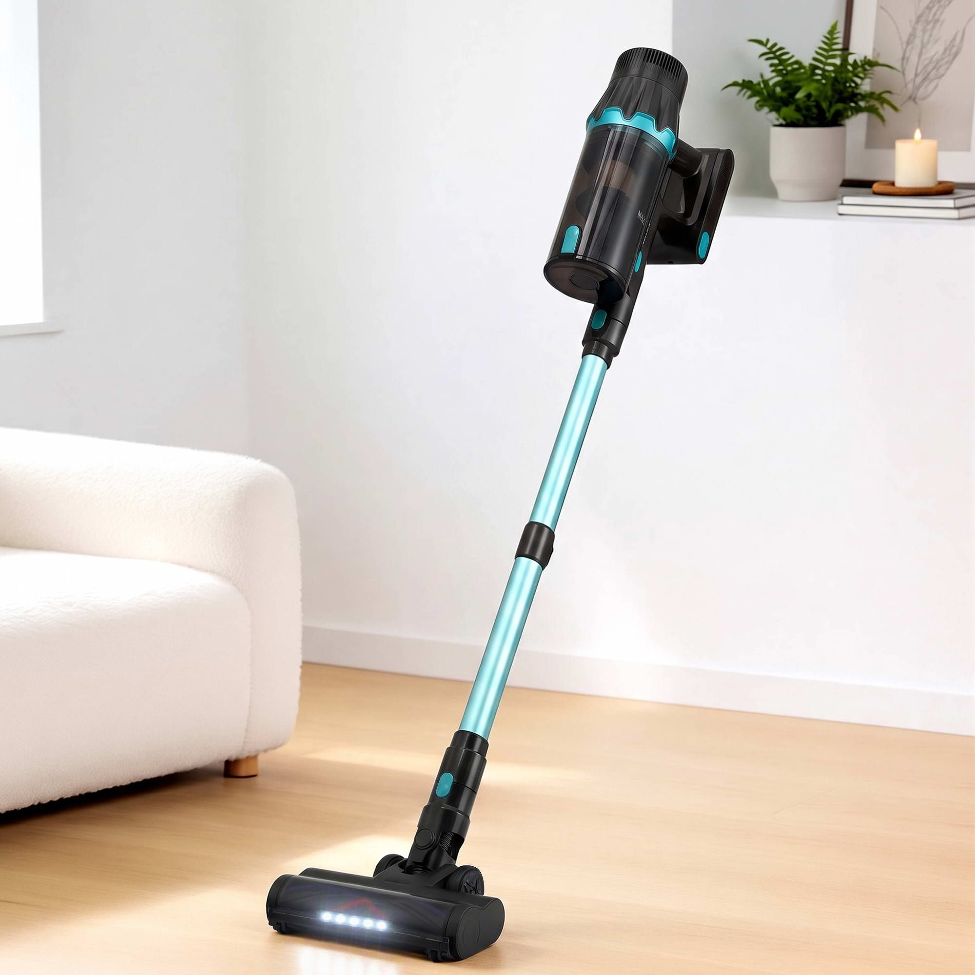 DEVANTI Cordless Stick Vacuum Cleaner 4-in-1 | 30,000Pa | Green