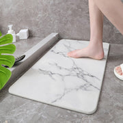 Hard Diatomite Marble Bath Mat – Off White – image 4