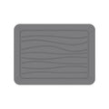 Premium Hard Diatomite Dish Drying Mat – Dark Grey Line Design | Quick-Dry, Anti-Bacterial | 40x30cm