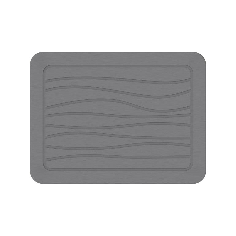 Hard Diatomite Kitchen Dish Drying Mat – Dark Grey