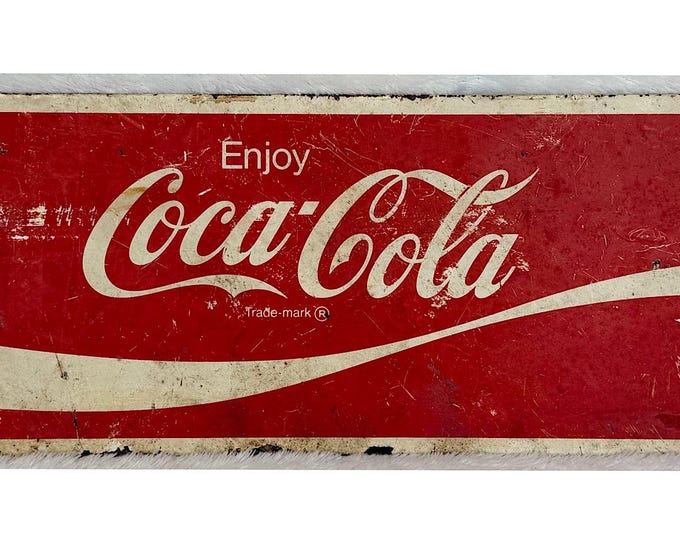 Coca-Cola vintage metal wall sign 30x40cm for a garage or man cave