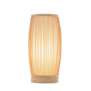 Natural Hand-Woven Bamboo Cylinder Table Lamp – image 5