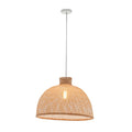 Natural Premium Hand-Woven Bamboo Dome Pendant Lamp – E27 | Dining Table & Kitchen Island