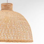 Natural Hand-Woven Bamboo Dome Pendant Lamp – image 6