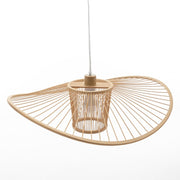 Natural Hand-Woven Bamboo Wide Brim Pendant Lamp – Large – image 2