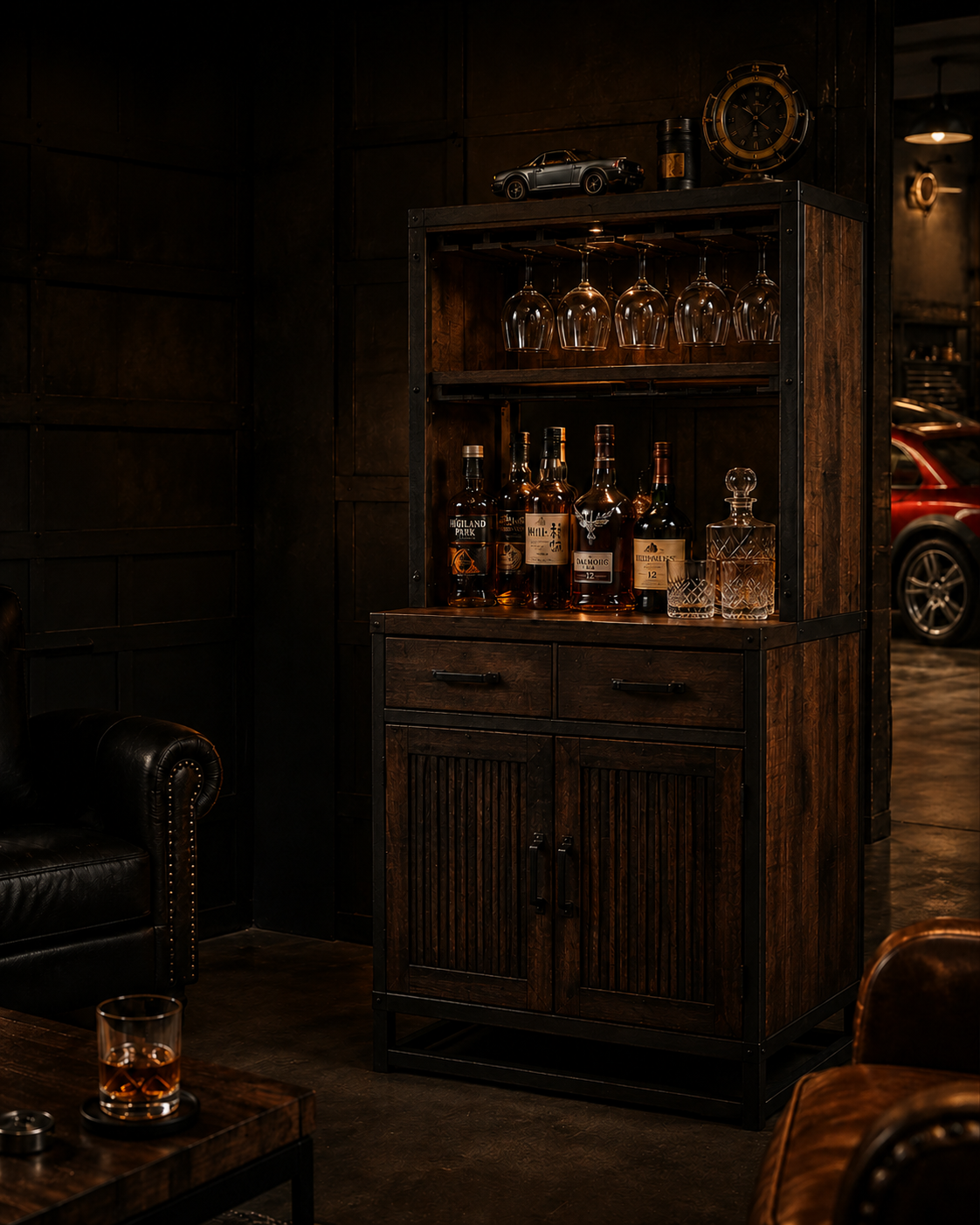Ironwood Whiskey Bar Cabinet