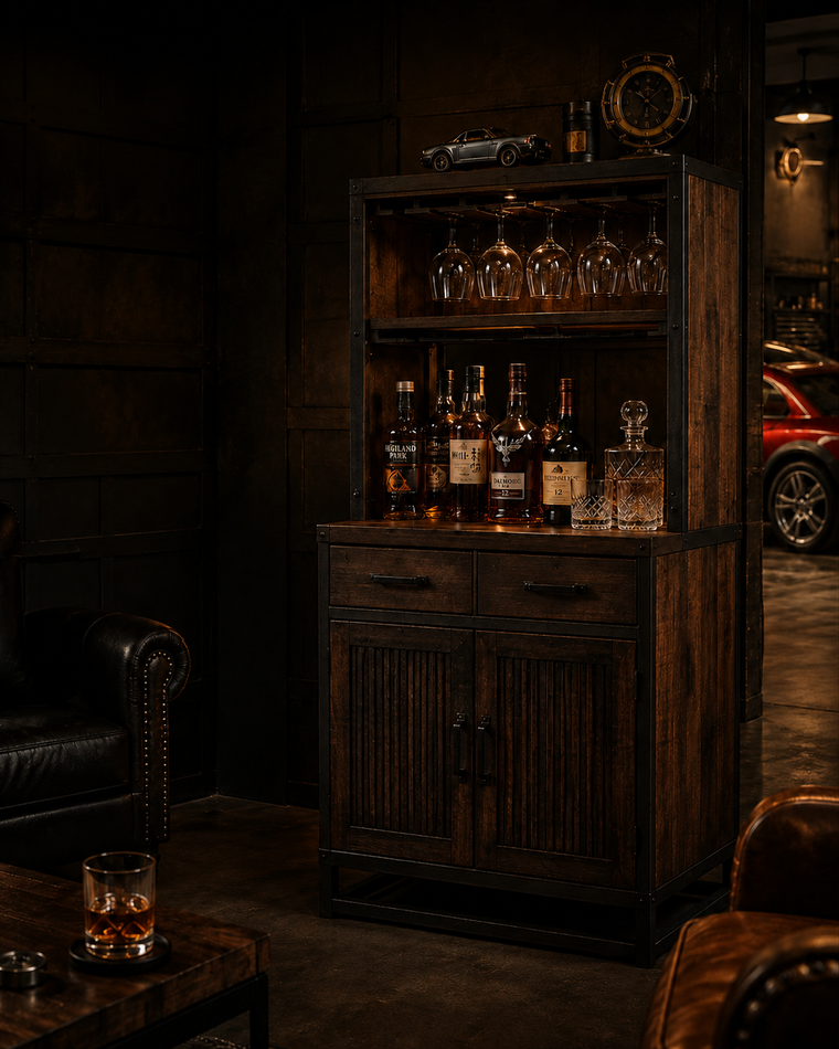 Ironwood Whiskey Bar Cabinet