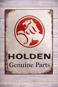 Holden Genuine Parts Metal Sign | 20x30cm | Vintage Workshop & Garage Wall Décor | Man Cave | Australian Motoring